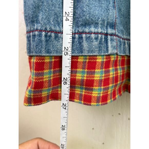 Mickey Stuff for Kids Girls 6X Blue Jean Denim LongSleeves Embroidery Details - Picture 12 of 13